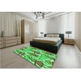 thumbnail image 4 of Ahgly Company Indoor Rectangle Patterned Dark Lime Green Area Rugs, 3' x 5', 4 of 6
