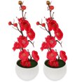 thumbnail image 4 of Large Artificial Plum Blossom Trees Rosy 2Pcs 11.8X3.3X3.3In, 4 of 6