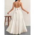 thumbnail image 4 of Women'S Maxi Summer Dresses Halter V Neck Beach Dresses for Women A-Line Casual Dress for Vacation XS, 4 of 5