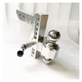 thumbnail image 4 of Adjustable Trailer Hitch 2" Receiver 6" Drop/Rise Drop Hitch 12500 LBS Dual Towing Ball 10", 4 of 5