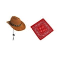 thumbnail image 4 of PORCHA GOOSE COMPTER Halloween Cowboy Gat para césped al aire libre patio de la estatua Traje rojo, 4 of 8