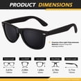 thumbnail image 5 of LINVO Gafas de sol polarizadas para hombres Gafas de sol de conducción Sombras Diseño de estilo retro de los años 80 Cuadrado, 5 of 5