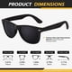 thumbnail image 5 of LINVO Gafas de sol polarizadas para hombres Gafas de sol de conducción Sombras Diseño de estilo retro de los años 80 Cuadrado, 5 of 5