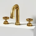 thumbnail image 2 of VIGO Hart Widespread Bathroom Faucet in Matte Brushed Gold, 2 of 13