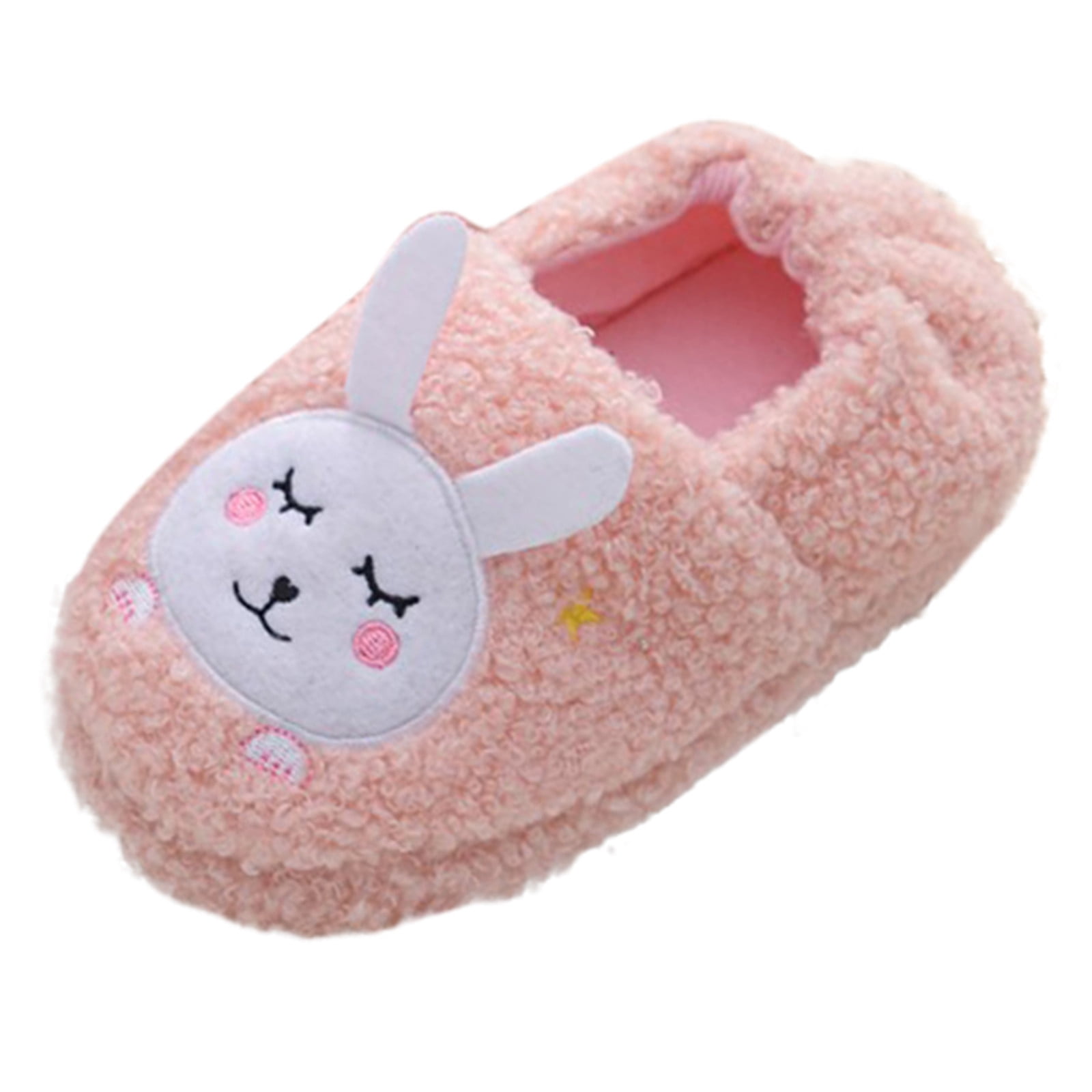Details about   Kid Baby Warm Shoes Chrildren Girl Cartoon Soft-Sole Winter Indoor Home Slippers 