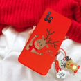 thumbnail image 1 of Reindeer 3D Christmas Santa Claus Tree Hat Case For iPhone 7 8 Plus 6 6S Plus Snowman 3D Key Chain Tpu Phone Cover, 1 of 5