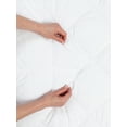 thumbnail image 3 of Microfiber Down Alternative Comforter, Brushed Super Soft and Breathable Blanket Square Quilted Bedding with Solid Colors Decoration for Master Guest Bedroom, 106" x 90", White, by Ambesonne, 3 of 4