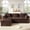 Coffee, variant on COPIAE 112" Modular Cloud Sectional Couch with Ottoman, Modern Upholstered Compressed Sofa with Deep Seat, Comfy L-Shape Corduroy Couches for Living Room, No Assembly Required, Blue