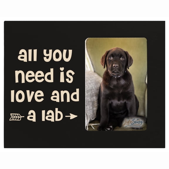LifeSong Milestones Inspirational Tabletop Picture Frame for Pet Dogs Holds 4x6 Photo - All You Need Arrow