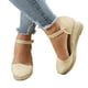 thumbnail image 3 of WILLBEST Sandalias De Cuña Con Plataforma Para Mujer, Sandalias De Cuña Transpirables Con Hebilla Trenzada Versátiles A La Moda, 3 of 9