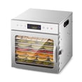 thumbnail image 1 of Graflsoa Smart Touchscreen Food Dehydrator with Timer, LED Light, and 8-Tier Racks for Fruits, Vegetables, and Pet Snacks – 400W, 30-90℃, US Plug, Stainless Steel Design, 1 of 6