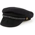 thumbnail image 1 of LAICAIW Men's Summer Cotton Greek Fisherman Sailor Fiddler Driver Hat Flat Cap, 1 of 4