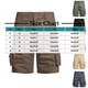 thumbnail image 3 of pstuiky Pantalones cortos de entrenamiento para hombre, Pantalones cortos con cordón y múltiples bolsillos para hombre, de color liso, a la moda Pantalones cortos de golf, 3 of 5