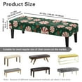 thumbnail image 3 of Psesaysky Xmas Candy Print Rectangle Bench Cover, Stretch Washable Long Dining Bench Slipcover with Elastic Edge Removable Seat Cushion Protector for Bedroom, Living Room, 3 of 7