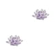 thumbnail image 1 of Bewildely Flor de loto de cristal, piedras naturales, cristales, flores, colección decorativa, figuritas para recuerdos de boda, fiesta, Púrpura 2piezas, 1 of 6