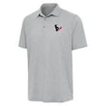 thumbnail image 2 of Men's Antigua Heather Gray Houston Texans Par 3 Polo, 2 of 3