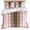 Pink, variant on Sage Green Bedding 3 Piece Duvet Cover Set Queen Size, Farmhouse Wood Grain Vintage Brown Striped Soft Microfiber Comforter Cover with Zipper Closure & Pillowcases, FadeResistant Quilt Cover