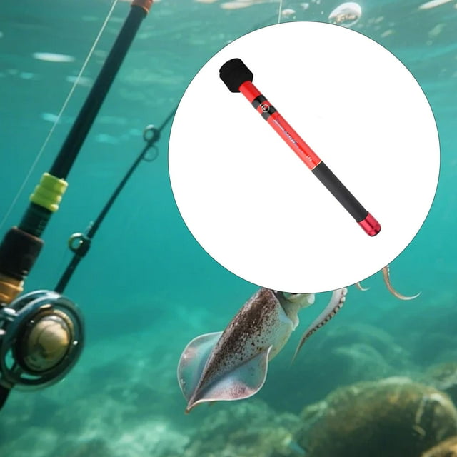 DYNWAVECA Gaff de Pêche Télescopique Extensible Accessoire de Pêche en Mer Pointe Lumineuse Poignée Antidérapante Hameçon en Acier Inoxydable