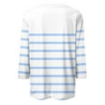 thumbnail image 4 of Long Sleeve Shirts For Women New Shoulder Seven Quarter Sleeve T Shirt Summer Top Womens Long Sleeve Tops, 4 of 5