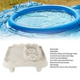 thumbnail image 3 of Hot Tub Table Tray with Drain Holes Anti Slip Adjustable Hot Tub Side Table for Swimming Pools SPA Bathtub Beige, 3 of 8
