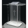 thumbnail image 4 of Church Podium Acrylic Clear Lectern Pulpit for Weddings Prayers Church Events, 4 of 13