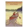 thumbnail image 2 of Lake Geneva, Wisconsin, Canoe Scene (19x27 inches, Premium 500 Piece Jigsaw Puzzle for Adults and Family, Made in USA), 2 of 4