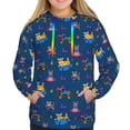 thumbnail image 3 of KLL Dogs Riding Skateboard for Womens Pullover Hoodie with Pocket Hooded Long Sleeve Shirts Sweatshirt for Women-Small, 3 of 7