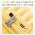 thumbnail image 5 of 3 Luggage Sets, ABS Hardshell Suitcases Spinner Wheel with Combination Lock, 5 of 10