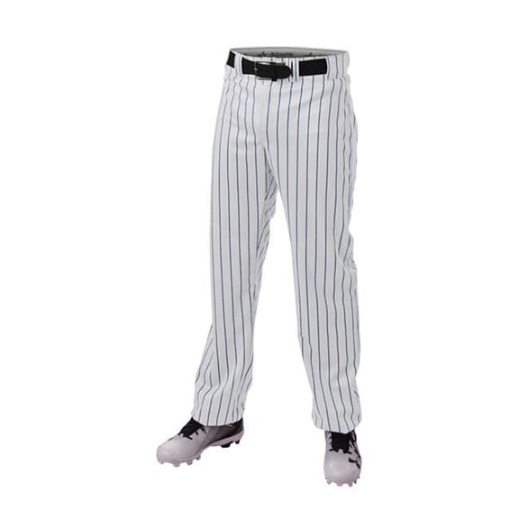 Alleson Athletic 655WPN Crush Pinstripe Pant - White Black