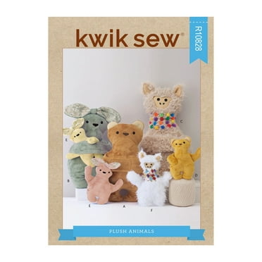 Kwik Sew Sewing Pattern R10828 (4361) - Plush Animals, Size: OS (One Size)