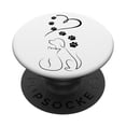 thumbnail image 1 of Soporte para teléfono PopSockets PopGrip con patas de perro y gato con corazón, 1 of 6