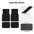 thumbnail image 4 of Kdxio Game Time Print Car Floor Mats Universal SUV Front Rear Floor Foot Mats 4-Piece Full Set with Non-Slip Rubber Backing Car Accessories for Most Cars, 4 of 7