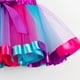 thumbnail image 4 of Gibobby faldas cargo Faldas de ballet para niñas y niños Fiesta de disfraces Falda de baile de tul arcoíris(Rosa， 2-4 Años), 4 of 5