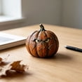 thumbnail image 6 of Artisan Pumpkin Tabletop Decor, Kiln-Fired Handcrafted Figurine for Fall and Halloween Display, 6 of 6