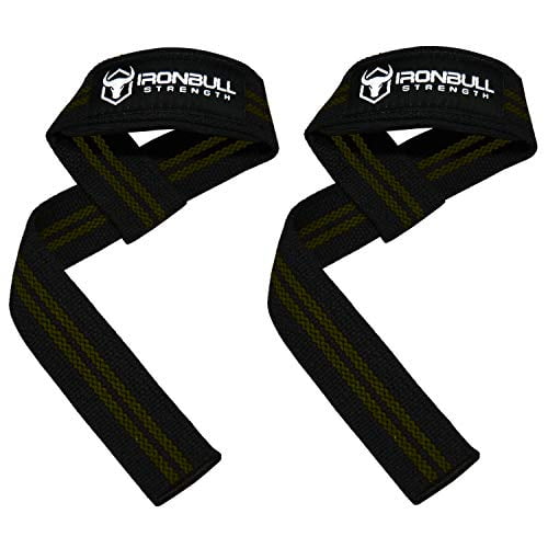 Bodybuilding Strength Training Deadlifts & Fitness Lifting Straps 1 Pair Gym Workout - Padded Wrist Support Wraps for Powerlifting