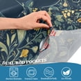 thumbnail image 4 of Yayeee Kitchen Valance Rod Pocket 54" x 18" Living Room Window Curtain, Shadowy Forest Pattern, 4 of 6