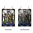 thumbnail image 3 of CHLOE Lighting CRANE Tiffany-style Animal Window Panel 24" Height, 3 of 3