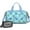 Light Blue Dinosaurs, variant on Women Men Gym Bag,Light Green Dinosaurs Leaves Pattern Small Duffle Bag Spend the Night Bags for Women with Shoes Compartment Washbag,Detachable Shoulder Strap,19.7x8.3x11 Inches