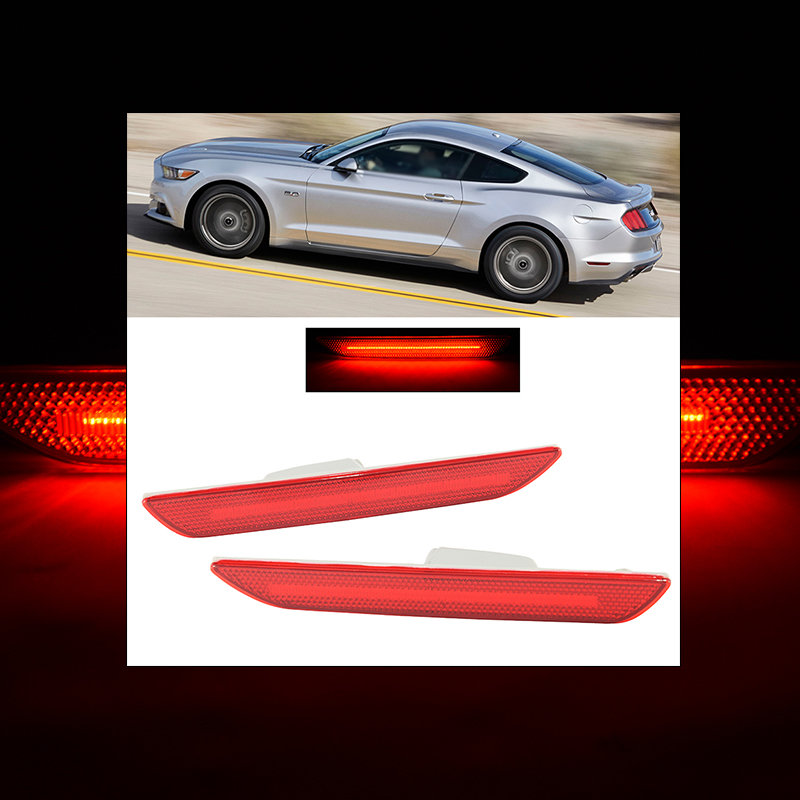 Rear Bumper Side Marker LED For Ford Mustang 20152017 Reflector Lamps