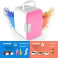 thumbnail image 1 of NICEGOU 4L Mini Car Fridge Table Top Electric Small Cooler Portable Ice Box Car GSL White, 1 of 5