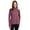 Plumberry, variant on RBX Active Women's Zip Mock Neck Wrap Fleece Pullover Sweatshirt With Pockets