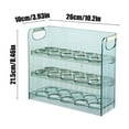 thumbnail image 3 of mfyjkho Huevera plegable de grado alimenticio con orificios de ventilación|gran capacidad para 30 huevos|diseño de 3 capas para un almacenamiento organizado, 3 of 6