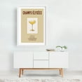 thumbnail image 2 of Champs Elysées - Illustration Cocktail Vintage Poster Typography Kitchen Decor Bar Retro White Framed Wall Art Print 16 x 24 inches, 2 of 3