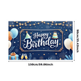 thumbnail image 3 of Yatrandify Decorative Design Happy Birthday Banner Cake Decoration Colorful Balloons Party Backdrop Event Banner for Birthday Party Indoor Decoration Photo Shoot, 3 of 8