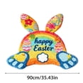 thumbnail image 2 of Velvet Welcome Mat for Easter Bunny Design – Absorbent Non Durable Rug 90cm Carpet, 2 of 6