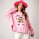 thumbnail image 3 of Sudadera con capucha y parches de purpurina, camiseta vintage, ropa de calle de manga larga ajustada estilo Harajuku, ropa de mujer, camiseta navideña, otoño e invierno 2024, 3 of 5