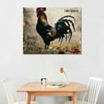 thumbnail image 2 of Orinice Rooster Organic Farming Ecological Art Fine Art Aesthetic Poster & Print Wall Painting for Classroom Kitchen Office Farmhouse Bathroom Room Decor 20x16in, 2 of 6