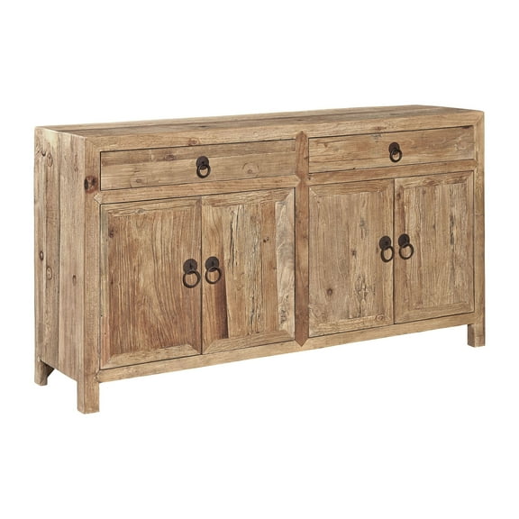 Cape 59-inch Reclaimed Elm Sideboard with Metal Ring Pulls