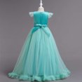 thumbnail image 4 of Miluxas Robe de Princesse pour Filles Robe Formelle pour Enfants Robe de Bal Concours Mariage Fête Robes pour Filles Vert 11-12 Ans, 4 of 6