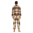 thumbnail image 4 of FORMRS Onesies Pajama for Adults Unisex Hoodie Winter Jumpsuit One Piece Sleepwear, Sizes S-2XL, Checkered Pattern, 4 of 7
